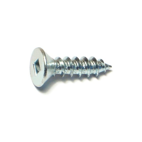 Midwest Fastener Sheet Metal Screw, #12 x 2 in, Zinc Plated Steel Flat Head Square Drive, 20 PK 64014 - main